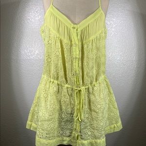 Johnny Was Citrus Holiday Cruise Tie Tank Sz M NWT